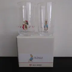 ㉗ピーターラビット ガラスコップ ２個セット