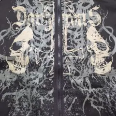 スカル ジップパーカー