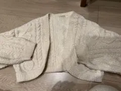 フリークスストア　アイボリー ケーブルニット カーディガン
