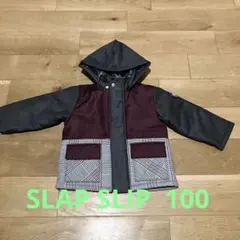 SLAP SLIP チェック柄ダウンコート 100