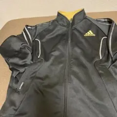 adidas 子供用ジャージ ブラック/イエロー