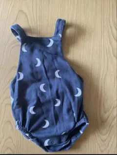organic zoo サロペット　ロンパース　月模様
