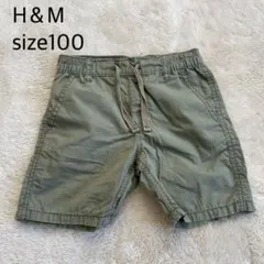 H&M ハーフパンツ サイズ100 オリーブグリーン