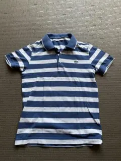 LACOSTE 青白ストライプ ポロシャツ サイズ4