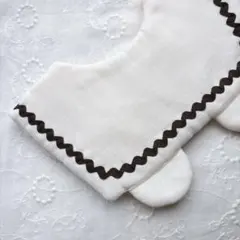 ☆訳あり☆ハンドメイド セーラー襟スタイ 枝付きレモン×グレージュ