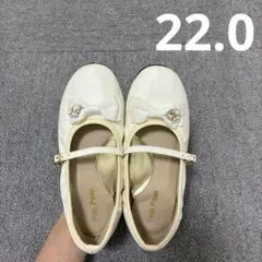 フォーマルシューズ ホワイト 22.0cm