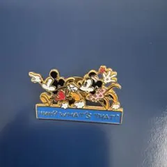 ディズニー ミッキー＆ミニー ピンバッジ HMH? WHAT'S THAT?