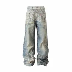 yproject 19ss カウボーイディテールジーンズ - メルカリ