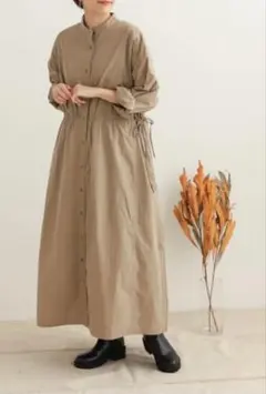 URBAN RESEARCH DOORS◆ウエストギャザーシャツワンピース