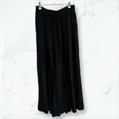 s076 グローバルワーク スカンツ ネイビー L ウエストゴム 春夏 ゆったり