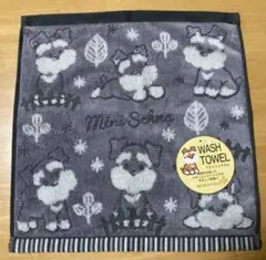 ウォッシュタオル 犬&雪