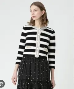 【LOULOU WILLOUGHBY】ツィーディーボーダージャケットのサムネイル