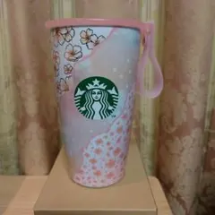 SAKURA2025　ストラップカップシェイプステンレスボトルレイヤード