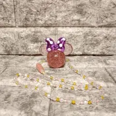 ディズニー ミニー ペンダントライト 光るネックレス ピンクのサムネイル