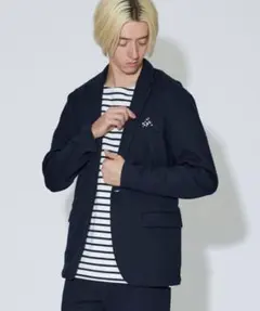 MAIN ATTRACTION MBコラボ JAPANWoolセットアップ　紺Lのサムネイル