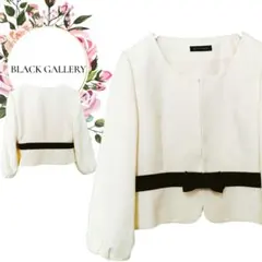 限定様【ブラックギャラリー】ノーカラージャケット♡フォーマルセレモニー【7】白黒