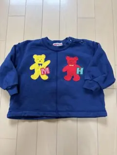 希少　ミキハウス　くま　トレーナー　レトロ