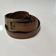 DIESEL 男女兼用レザー ベルト ブラウン