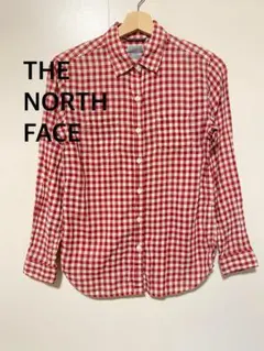 THE NORTH FACE ザノースフェイス　長袖シャツ　ブラウス　レッド　S