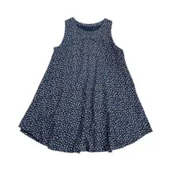 パルティクラール　花柄　総柄　Aラインワンピース　リネン100%　麻　ゆったり