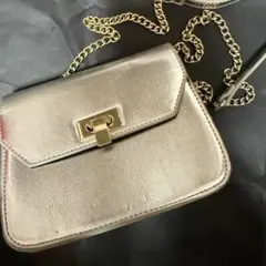 メタリックシルバー ショルダーバッグ パーティーバッグ