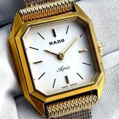 【稼働】 RADO Apis 手巻き ゴールド スクエア ヴィンテージ 腕時計のサムネイル