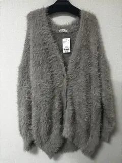 新品タグ付き¨̮⃝ earth music&ecology グレー カーディガン F