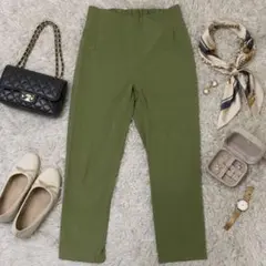 アイテムズアーバンリサーチ【S】カジュアルパンツ　ウエストゴム　グリーン　緑