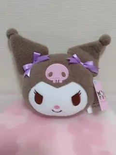 サンリオキャラクターズ　ふわふわフェイスポシェット　クロミ