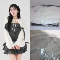 ♡ ダーリッチ Darich ♡ ティアードフリルミニワンピース グレー