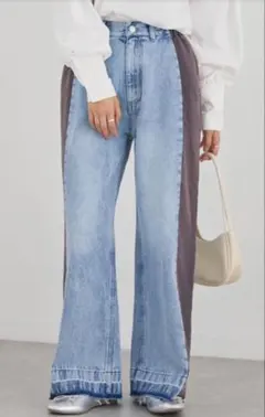 ラビアンジェ 裏毛切替デニム ４L