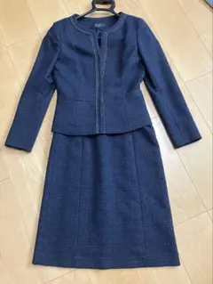 クードシャンス　フォーマルセットアップスーツ　ノーカラージャケット&スカートS