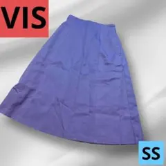【一点物】VIS パープル SS フレアロング Aライン 台形 スカートのサムネイル