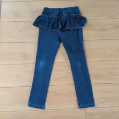 アプレレクール　フリル付きパンツ　レギンスパンツ　デニムパンツ