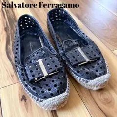 Salvatore Ferragamo エスパドリーユ　ヴァラリボン23cm VARA（Salvatore Ferragamo） サルヴァトーレ フェラガモ SALVATORE