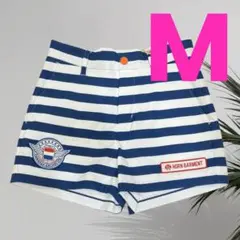 【新品】ホーンガーメント　ゴルフ　ショートパンツ　レディース　Ｍサイズ　ボーダーのサムネイル