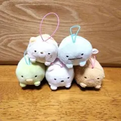 【すみっコぐらし うつぶせゴムひも付きマスコット】コンプリートセット