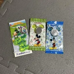 ミッキー ストラップ用キャラクターグッズ 3個セット