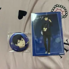 ハイキュー 影山飛雄 コスモワールド 缶バッジ 特典 ブロマイド
