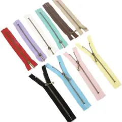 15cmファスナー 10本セット 多色