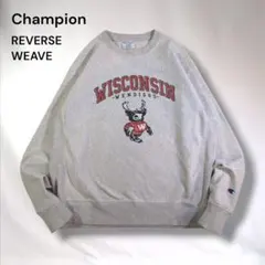 チャンピオン WISCONSIN カレッジプリント リバースウィーブ L 450