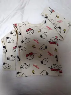 PEANUTS スヌーピー 総柄 長袖Tシャツ 120cmのサムネイル