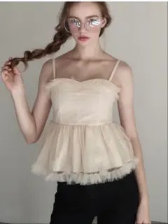 The Barnnet キャミソール ピンクSleeveless Blouse - メルカリ