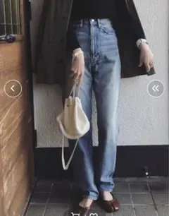 HOLIDAY ホリデイ ハイウエスト ワイドデニムパンツ