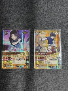 NARUTO データカードダス うずまきナルト うちはサスケ 2枚セット