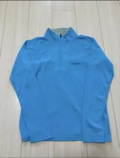 モンベル mont-bell ハーフジップ 長袖シャツ ブルー 水色 L