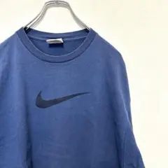Nike ブルー　ネイビー　オーバーサイズTシャツ