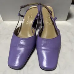 美品　GINZA Kanematsu パンプス パープル 21.5cmのサムネイル