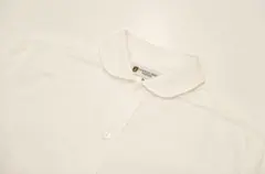 【希少】ロロピアーナ ワンピースカラー コットンシャツ ホワイト S M相当 希少】ロロピアーナ ワンピースカラー コットンシャツ ホワイト S M