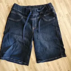 レディスMストレッチ生地ジーンズハーフパンツ